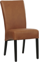 Cognac leren landelijke eetkamerstoel Just - Rancho Leer Cognac (cognac leer)