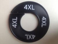 Maatring zwart/wit 4XL