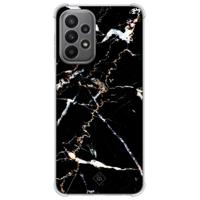 Samsung Galaxy A23 shockproof hoesje - Marmer zwart