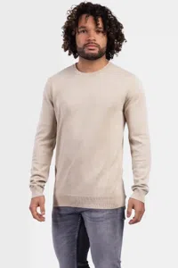 Purewhite Knitted Sweater Heren Beige - Maat S - Kleur: Sand | Soccerfanshop