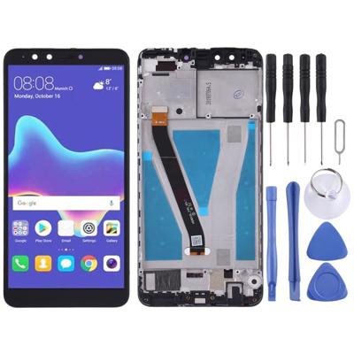 LCD-scherm en digitizer volledige montage met frame voor Huawei geniet van 8 plus (zwart)