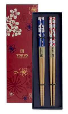 Eetstokjes Set - Tokyo Design Studio - Flower Motief - 2 Paar