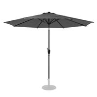 VONROC Premium Stokparasol Recanati Ø300cm – Incl. beschermhoes - Ronde parasol - Kantelbaar – UV werend doek - Grijs - thumbnail