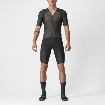 Castelli BTW speedsuit korte mouw zwart heren M