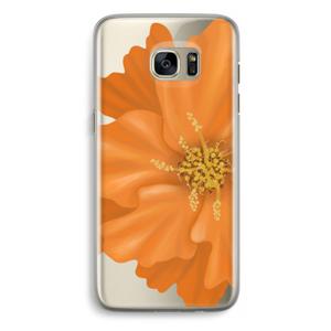 Orange Ellila flower: Samsung Galaxy S7 Edge Transparant Hoesje