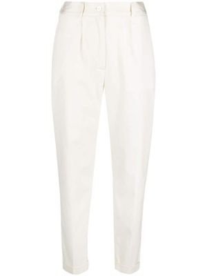 Kiton pantalon fuselé à taille haute - Tons neutres
