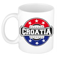 Croatia / Kroatie logo supporters mok / beker 300 ml - feest mokken - thumbnail