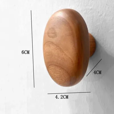 NordicPebble Massief Houten Wandhaak