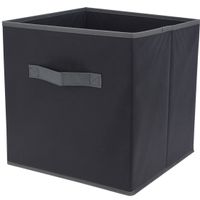 Kast opberg/opruim mand - antraciet grijs - 30 x 30 x 30 cm