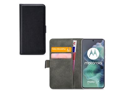 Mobilize Mobilize Classic Gelly Wallet Book Case Motorola Moto G35 Black