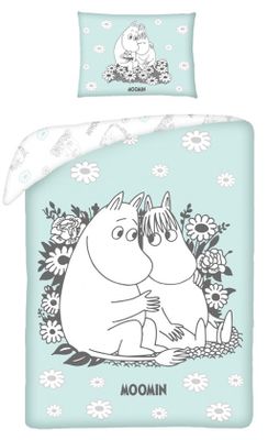 Moomin Peuterdekbedovertrek hugs 100 x 135 cm - Katoen