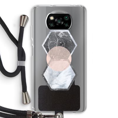 Creatieve toets: Xiaomi Poco X3 Pro Transparant Hoesje met koord