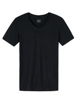 Schiesser - Long Life Soft - Shirt 1/2 - zwartblauw - thumbnail
