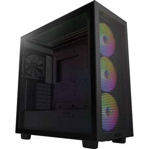 NZXT H7 Flow RGB tower behuizing 2x USB-A | 1x USB-C | RGB | Tempered Glass