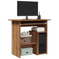 Bureau 80x45x74 cm bewerkt hout artisanaal eikenkleur