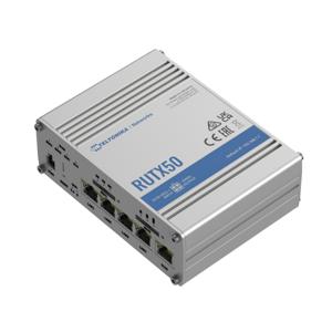 Teltonika RUTX50 draadloze router Gigabit Ethernet 5G Roestvrijstaal