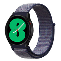 Sport Loop nylon bandje - Donkerblauw - Samsung Galaxy Watch - 46mm / Samsung Gear S3 - thumbnail