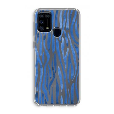 Blauwe nerven: Samsung Galaxy M31 Transparant Hoesje