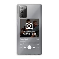 Music Player: Samsung Galaxy Note 20 / Note 20 5G Transparant Hoesje
