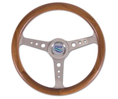 Stazo Stuurwiel 56 Teak/rvs 35 Cm Default