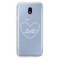 Best heart pastel: Samsung Galaxy J3 (2017) Transparant Hoesje - thumbnail