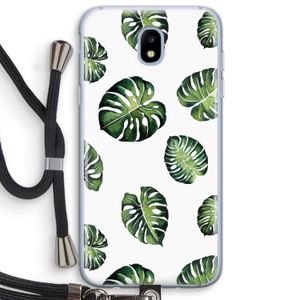 Tropische bladeren: Samsung Galaxy J5 (2017) Transparant Hoesje met koord