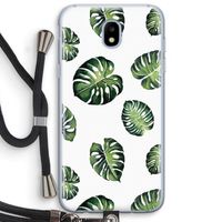 Tropische bladeren: Samsung Galaxy J5 (2017) Transparant Hoesje met koord