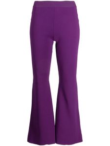 Stella McCartney pantalon évasé à taille haute - Violet