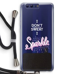 Sparkle quote: Honor 9 Transparant Hoesje met koord