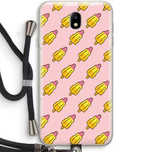 Waterijsjes: Samsung Galaxy J7 (2017) Transparant Hoesje met koord