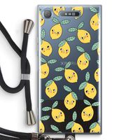 Citroenen: Sony Xperia XZ1 Transparant Hoesje met koord