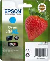 Epson Strawberry 29XL C inktcartridge 1 stuk(s) Origineel Hoog (XL) rendement Cyaan - thumbnail