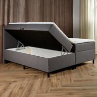 Boxspring Met Opbergruimte Billy 180x200 Cm Hoofdbord Stroken Met Opbergruimte Dekbed Discounter - Dekbed-Discounter.nl