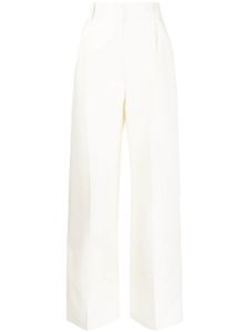 Dice Kayek pantalon de tailleur à détails plissés - Blanc