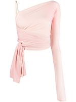 MM6 Maison Margiela haut crop à design asymétrique - Rose