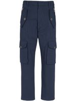 Balmain pantalon court à poches cargo - Bleu - thumbnail