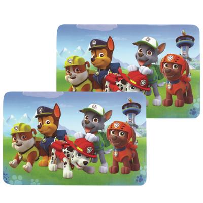 Paw Patrol Placemat - 2x stuks - 43 x 28 cm - kinderen - onderlegger