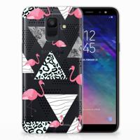 Samsung Galaxy A6 (2018) | TPU Hoesje | Flamingo Triangle