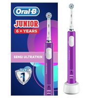 Oral-B Junior 6+ Kind Paars, Wit - thumbnail