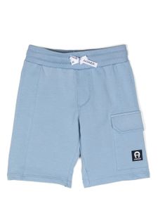 Aigner Kids short de sport à poches cargo - Bleu