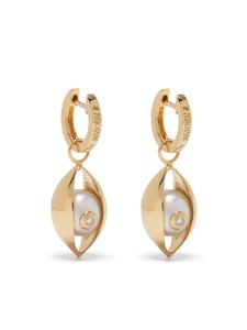 ZEEMOU ZENG boucles d'oreilles en or jaune 18ct ornées de perles Akoya