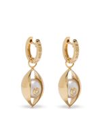 ZEEMOU ZENG boucles d'oreilles en or jaune 18ct ornées de perles Akoya - thumbnail