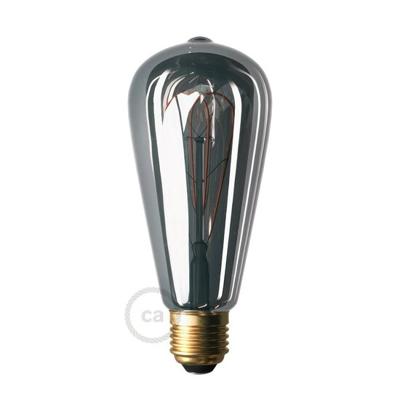 LED Smoky Gloeilamp - Edison ST64 Gebogen Dubbele Lussen Filament - 5W E27 Dimbaar 1800K | Creative-Cables | Lamp kopen | Creative-Cables | Lamp kopen