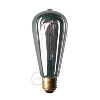 LED Smoky Gloeilamp - Edison ST64 Gebogen Dubbele Lussen Filament - 5W E27 Dimbaar 1800K | Creative-Cables | Lamp kopen | Creative-Cables | Lamp kopen