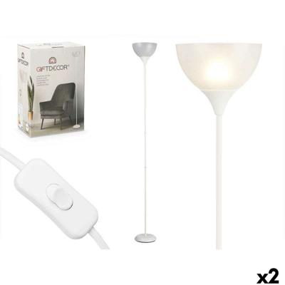 Vloerlamp Gift Decor Wit 60 W 220-240 V 22 x 185 x 22 cm (2 Stuks)