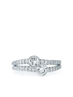 KWIAT bague Duet en or blanc 18ct ornée de diamants - Argent