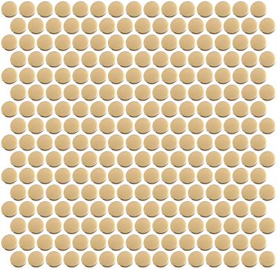 Mozaïek tegels Penny goud 29,1x31,5 - Rond Wand en vloer Geglazuurde porseleinen steengoed