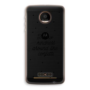 Confetti: Motorola Moto Z Force Transparant Hoesje