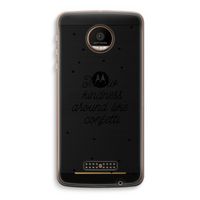 Confetti: Motorola Moto Z Force Transparant Hoesje
