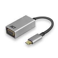 ACT AC7000 kabeladapter/verloopstukje USB-C VGA Zwart, Grijs - thumbnail